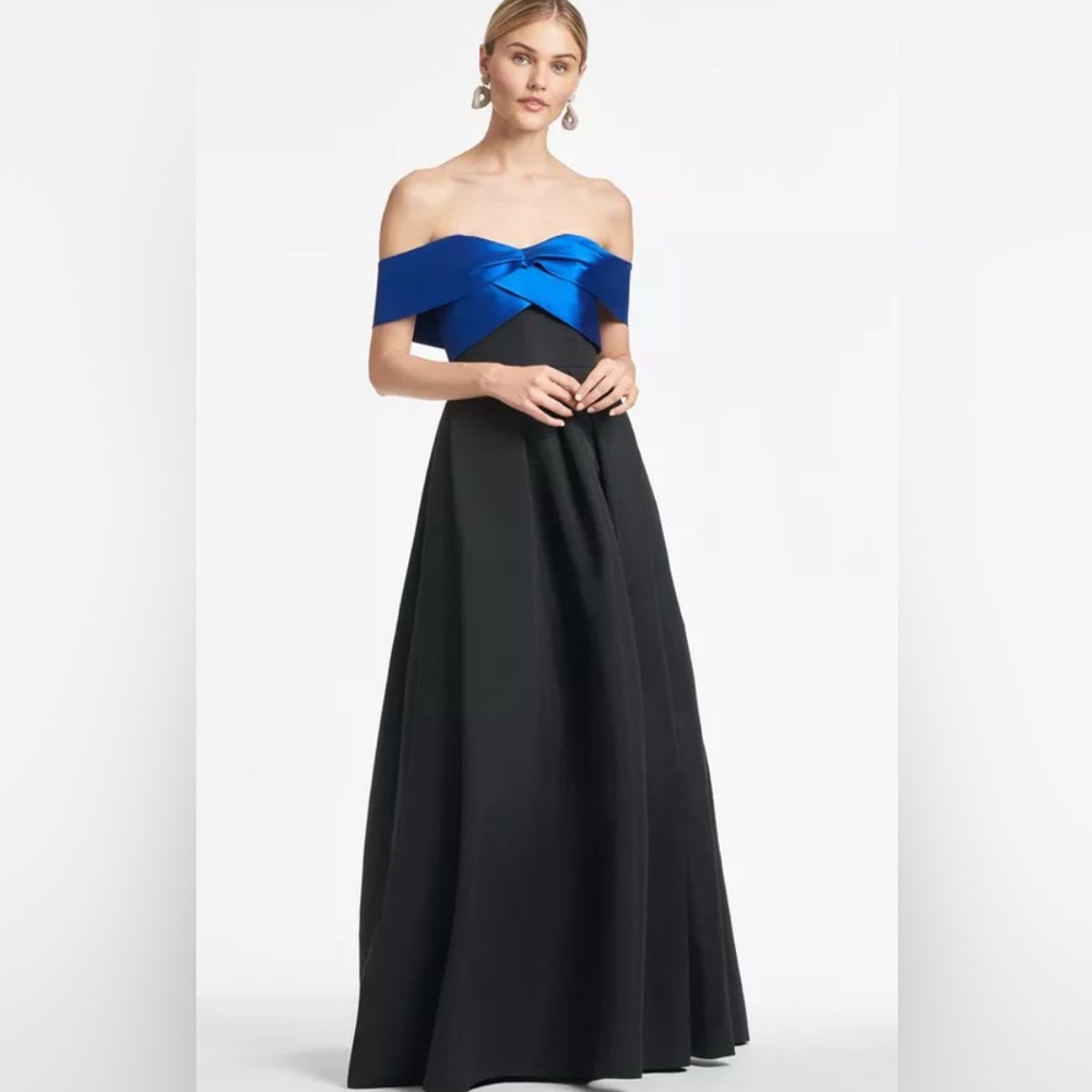 Sachin & Babi NWT Kelli Gown - Blue/Black  Formal Sz 2 (“15 Pit To Pit) $650